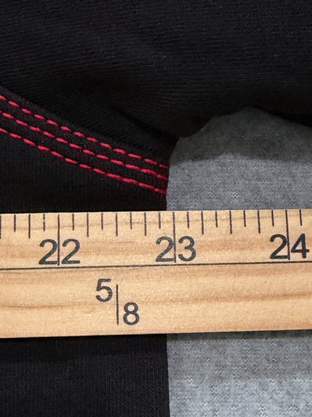 True Religion Mens TNL Puff Buddha Full Zip Hoodie Large L Black Red Stitch NWT - Picture 15 of 16
